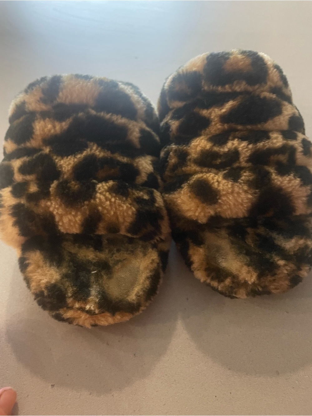 Ugg Leopard Print Kids Slippers - Brown